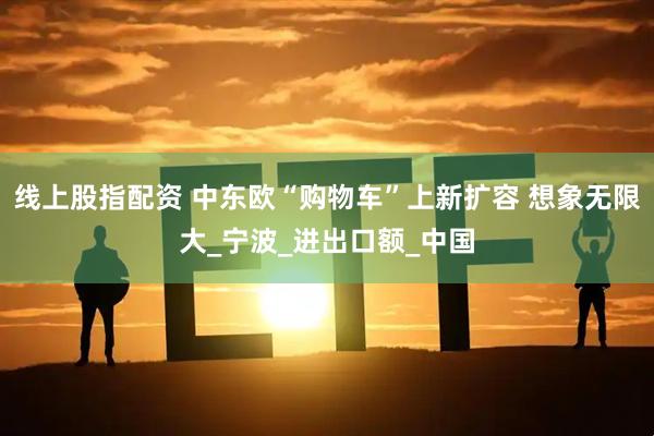 线上股指配资 中东欧“购物车”上新扩容 想象无限大_宁波_进出口额_中国